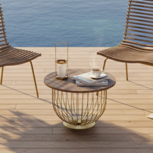 Lounge table closeup